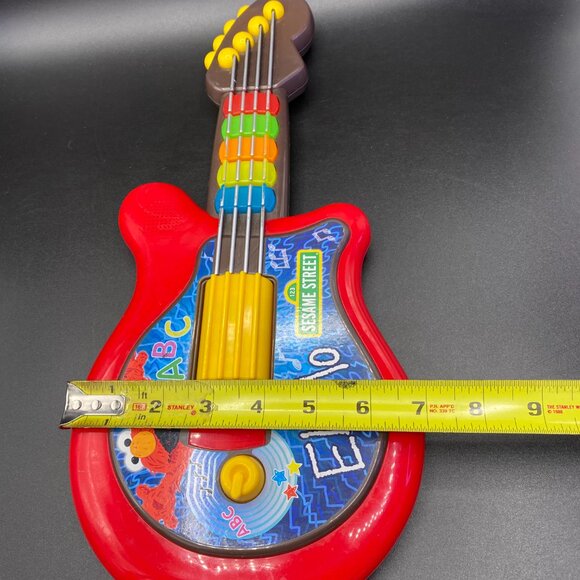 Hasbro Sesame Street Elmo Let's Rock Guitar Interactive Toy Guitar Kids WORKS - Picture 5 of 13